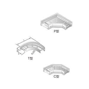 LQJ-02AT、P、C型鋁合金水平彎通橋架