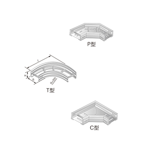LQJ-02BT、P、C型鋁合金水平彎通橋架